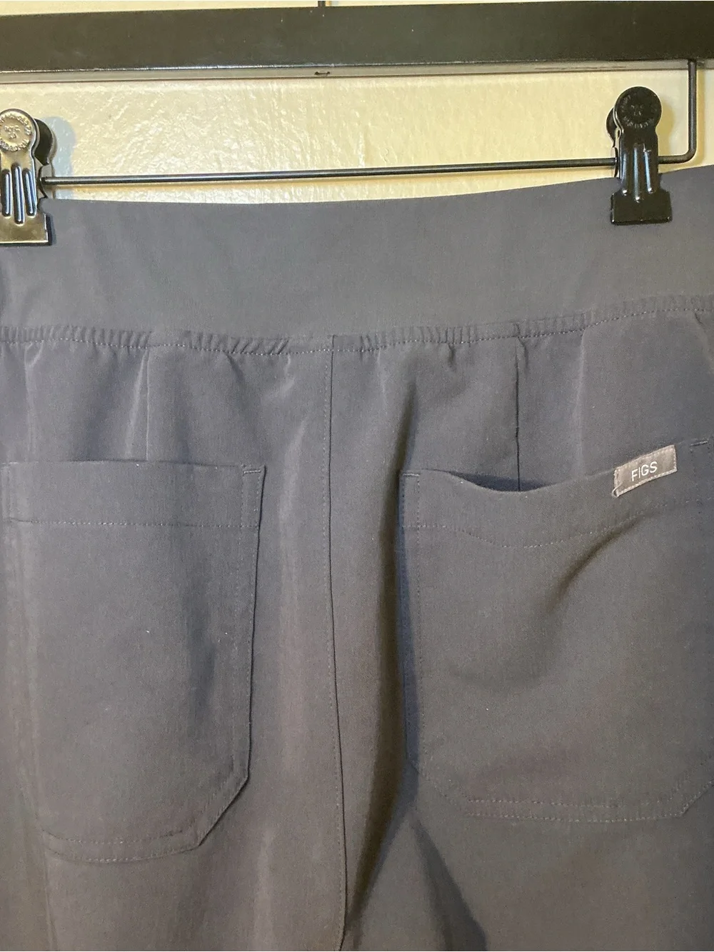 FIGS Technical Collection Scrub Pants Large Gray Straight Leg Stretch 32X29